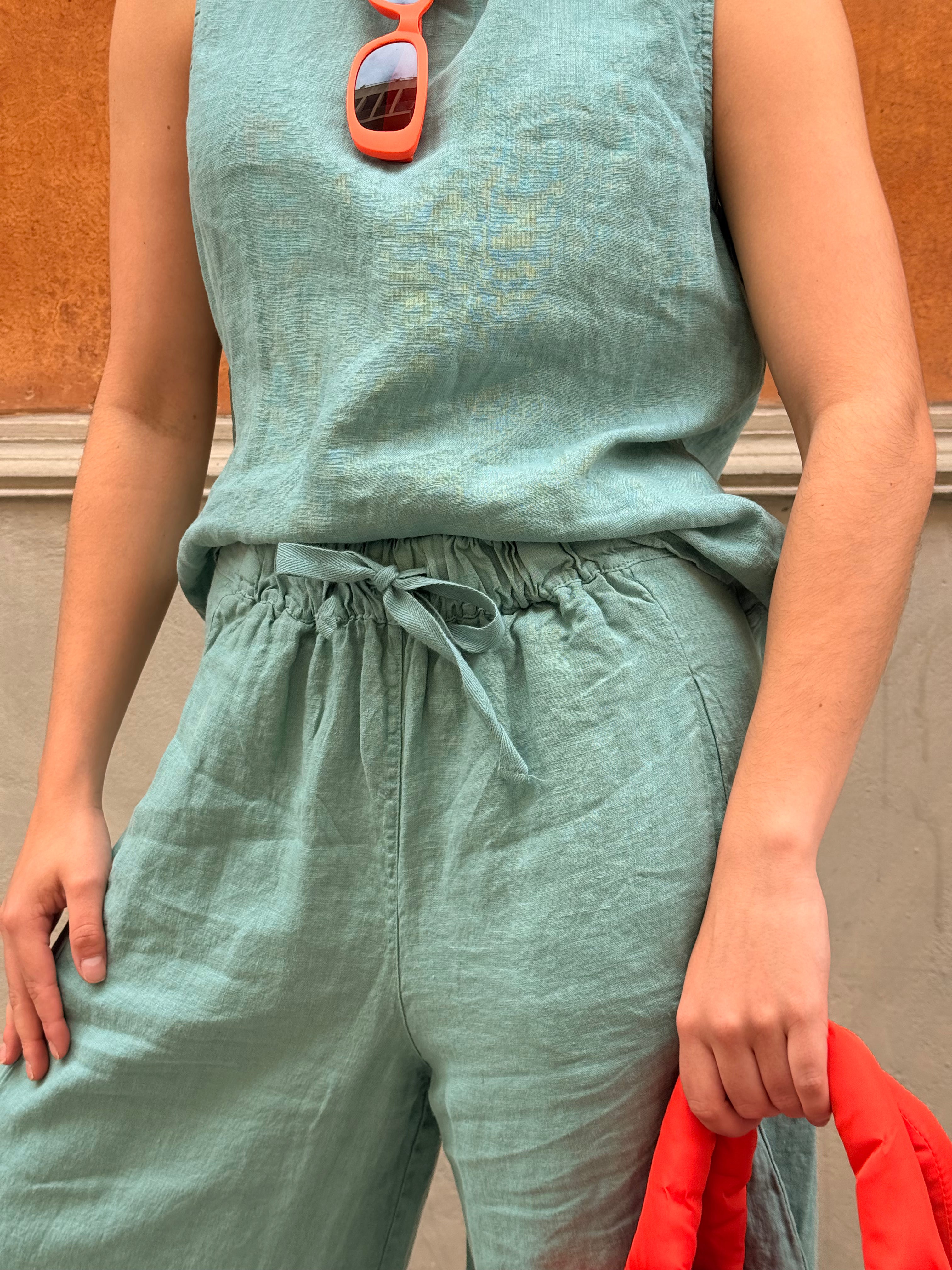 Bomba Leinenhose Grün