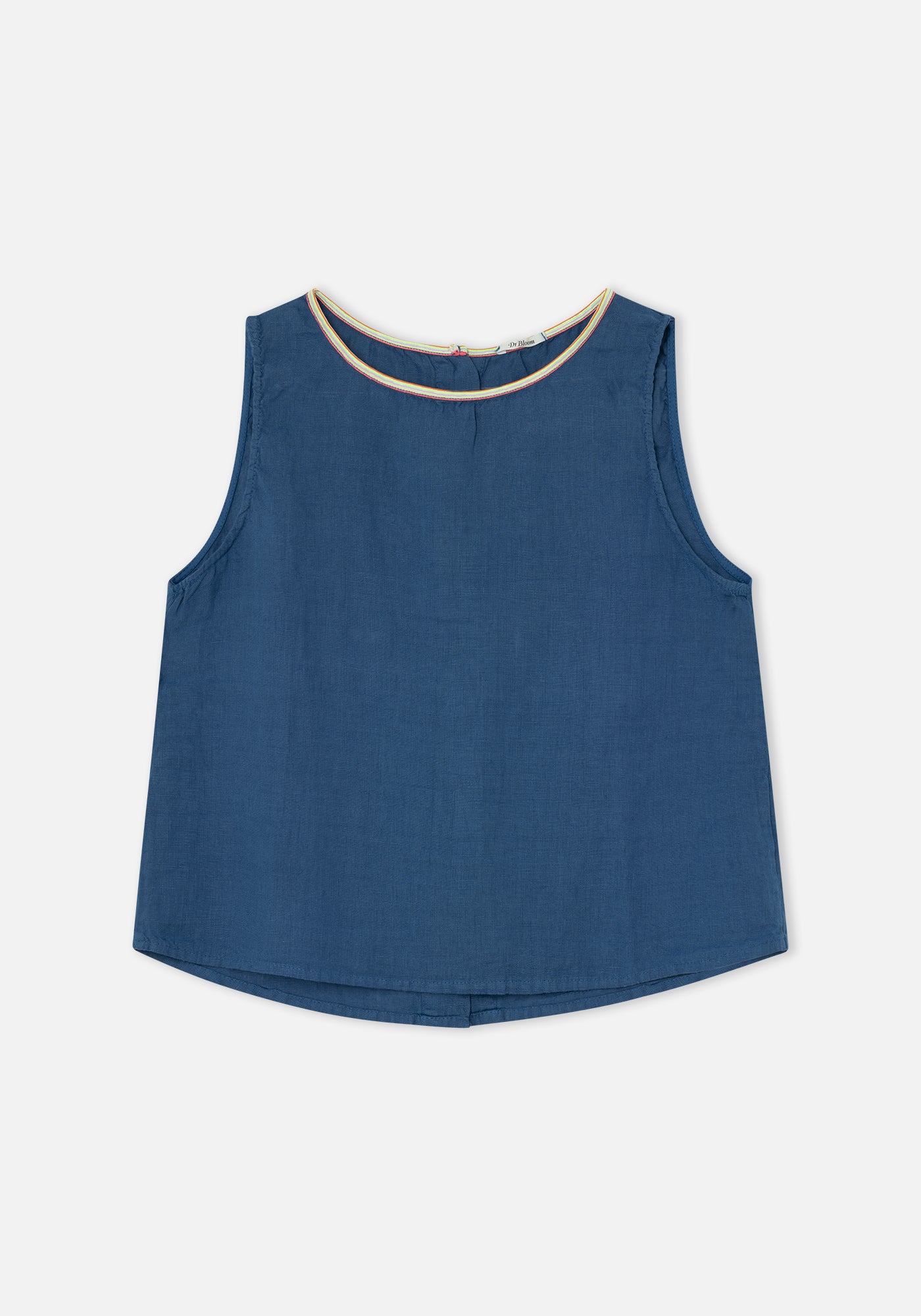 Top Ana Leinen Marineblau