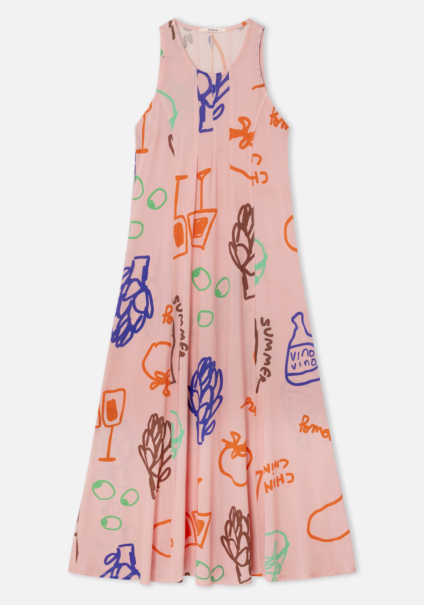 Rosa Crunch-Kleid