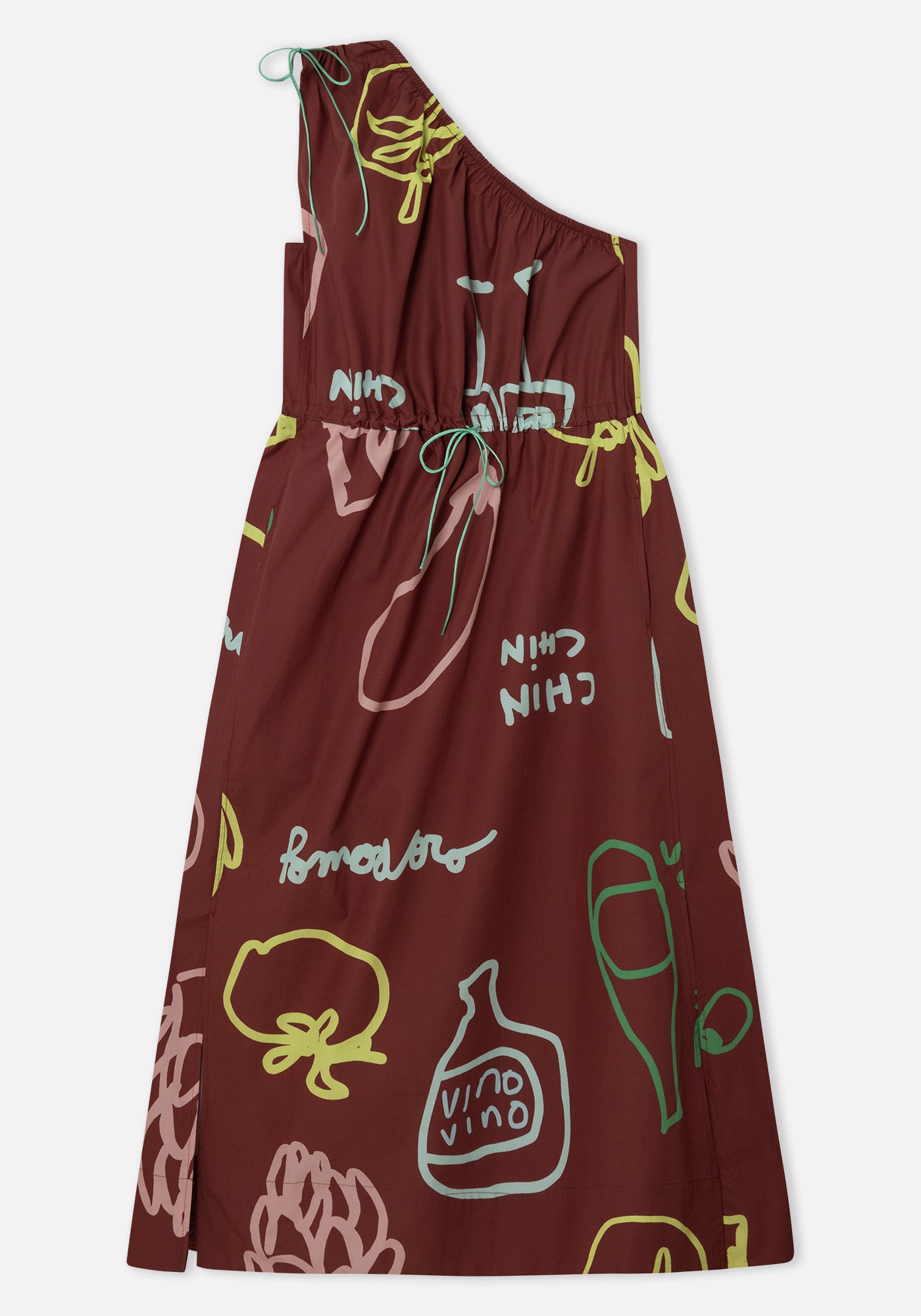 Bordeaux Gilda-Kleid