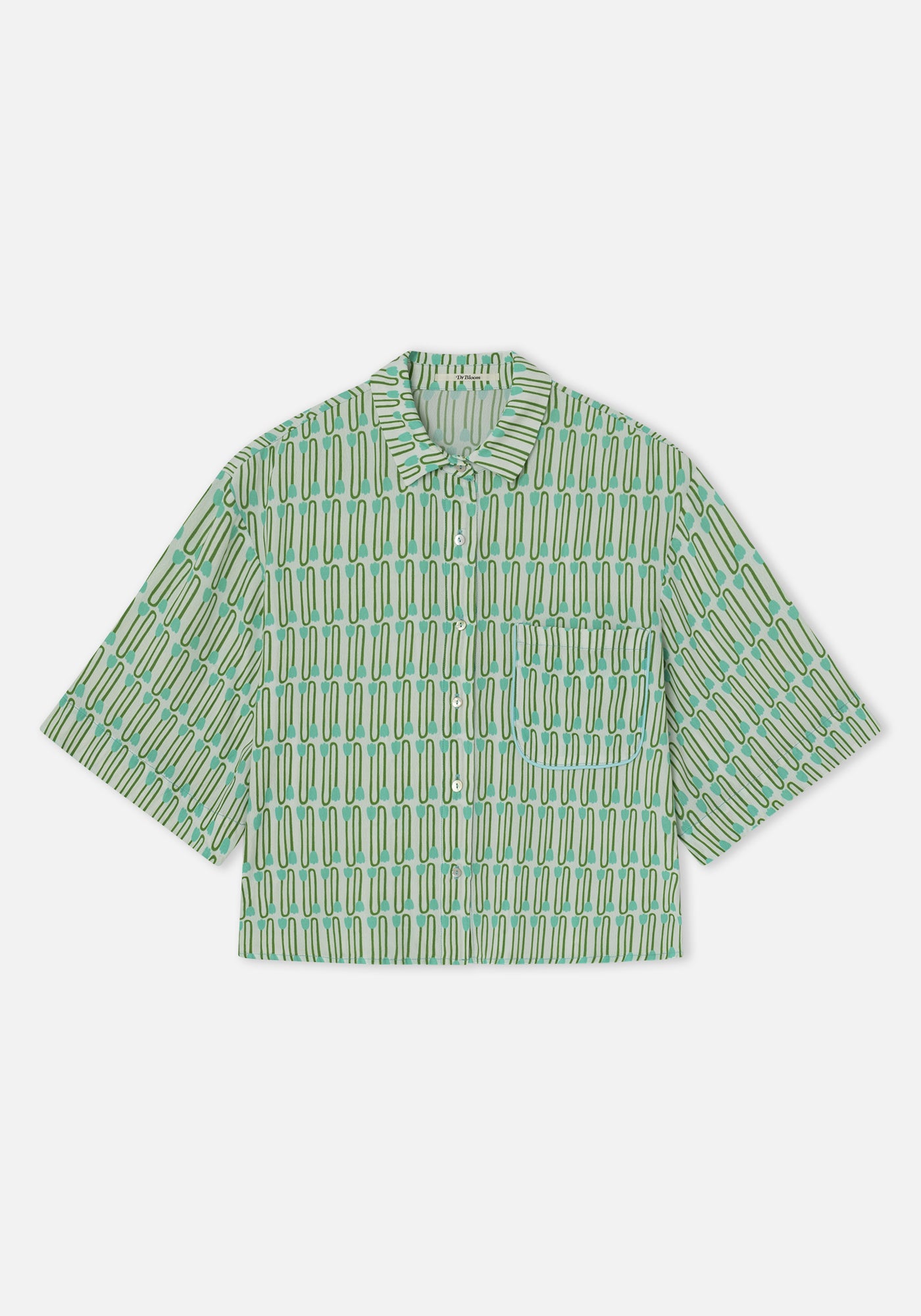 Camicia Tulipano Turchese