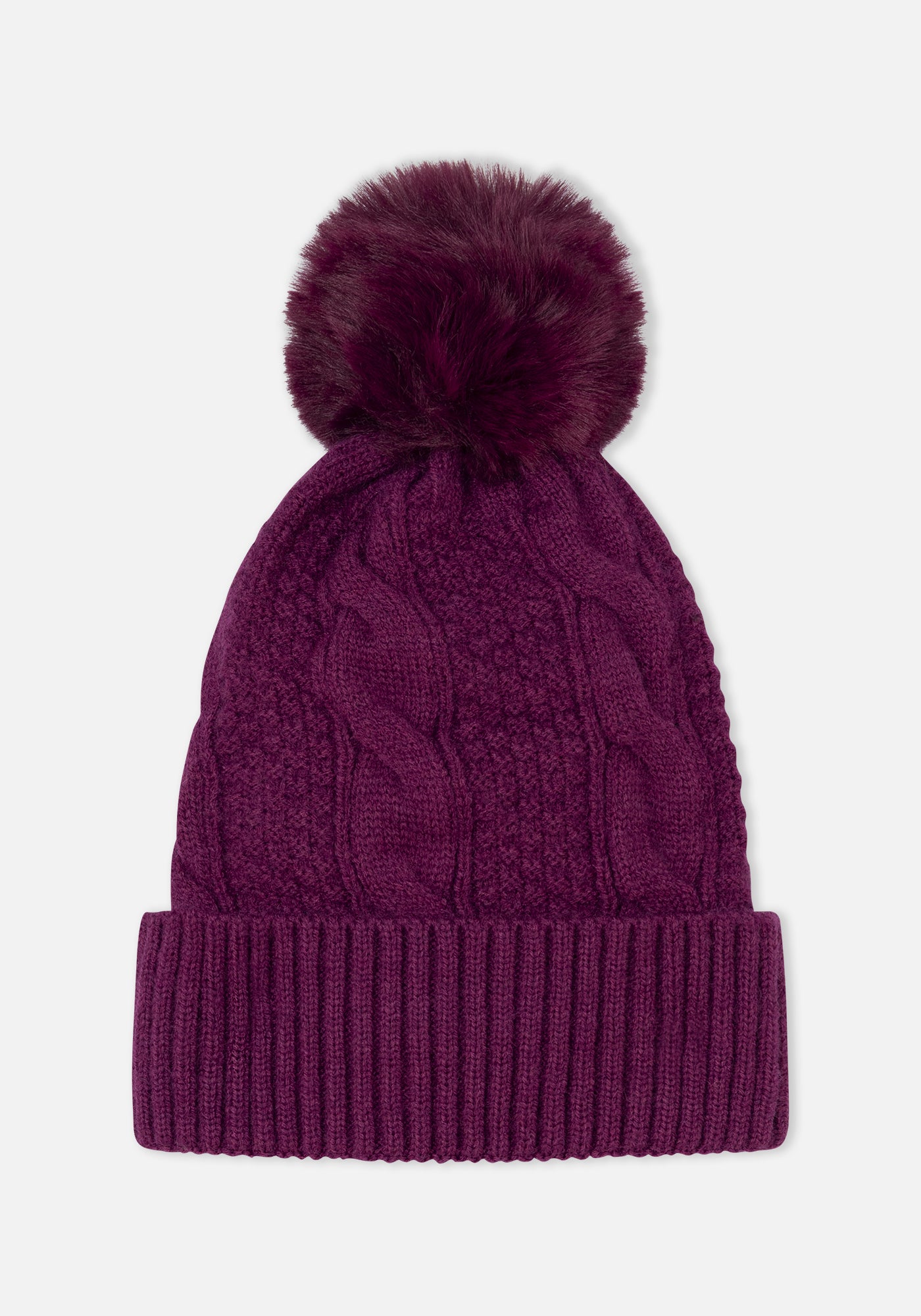 Gorro Pompón Granate