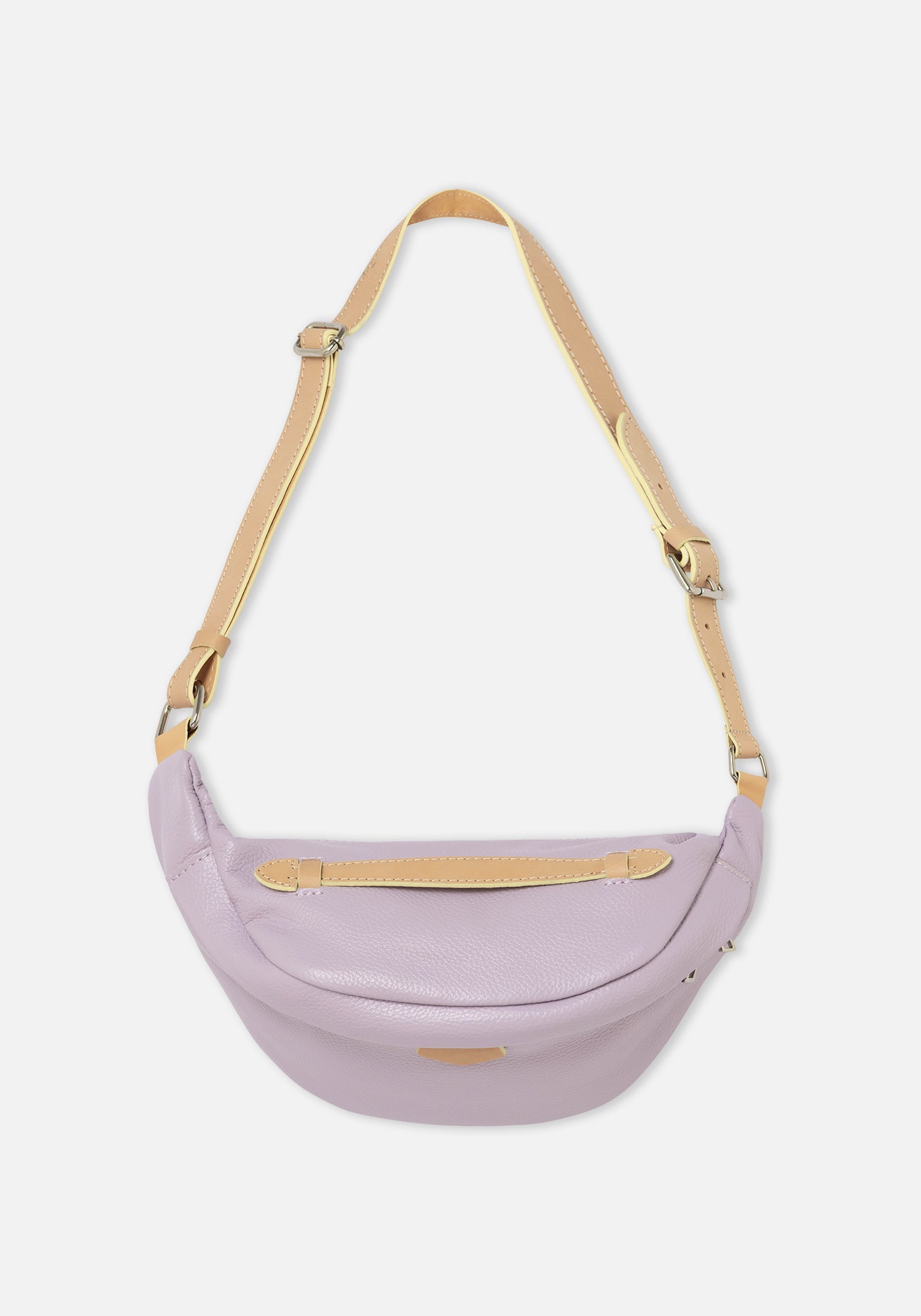 Lila Leder Bauchtasche