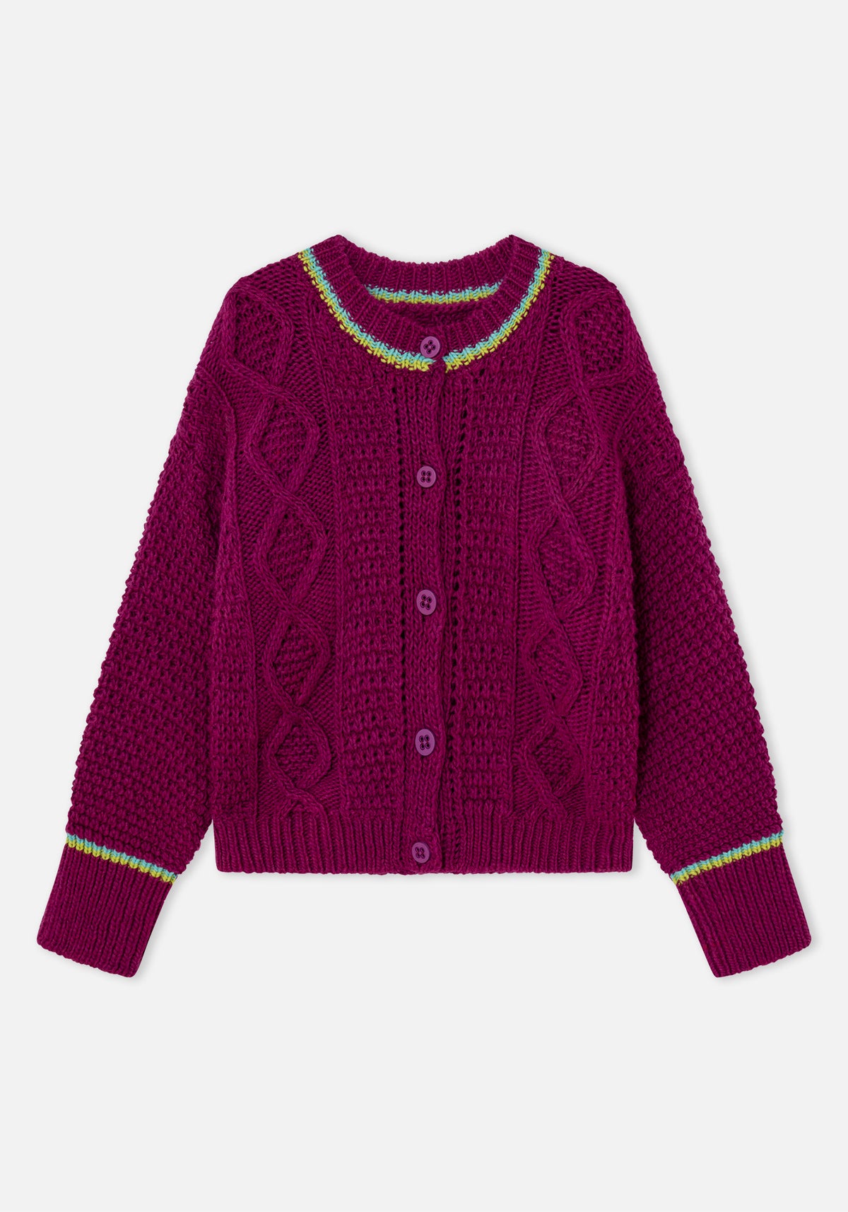 Meadow Cardigan Himbeere