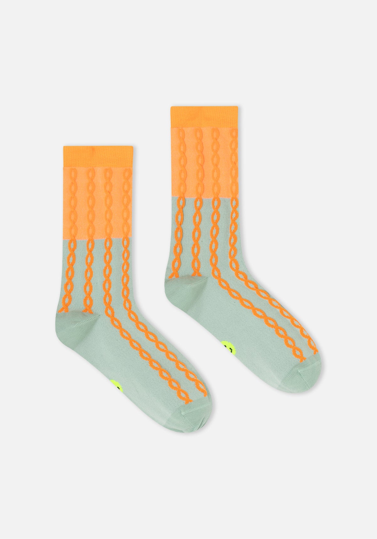 Plait Socken Orange