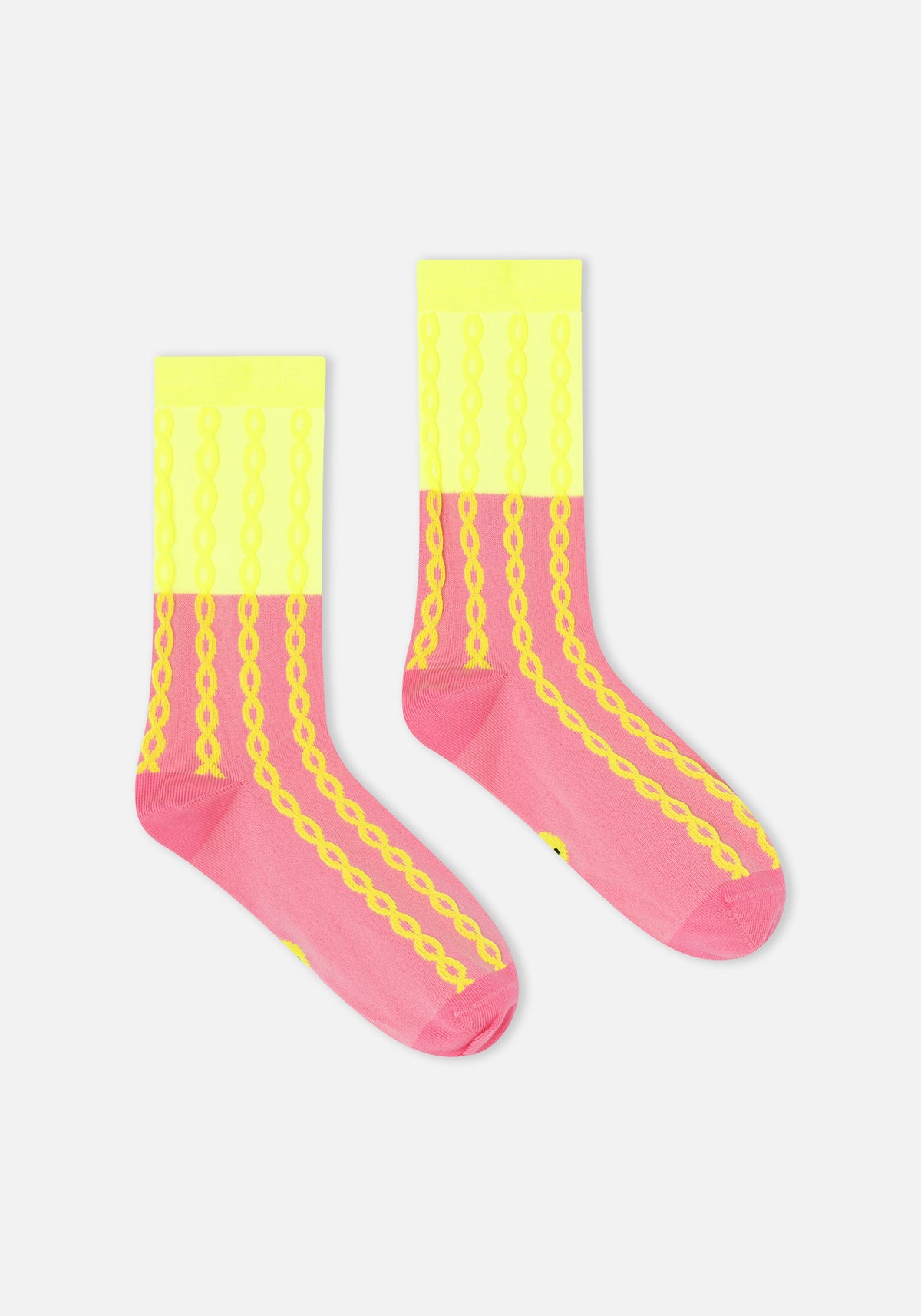 Plait Socken Rosa