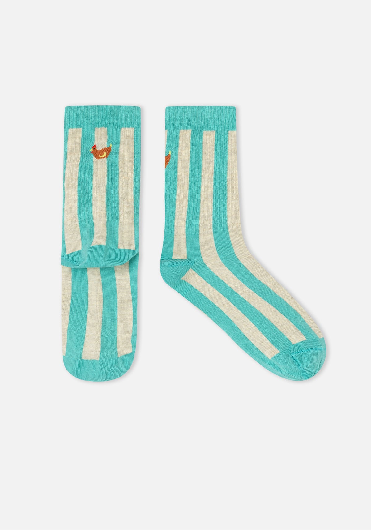 Hen Socken in Aqua