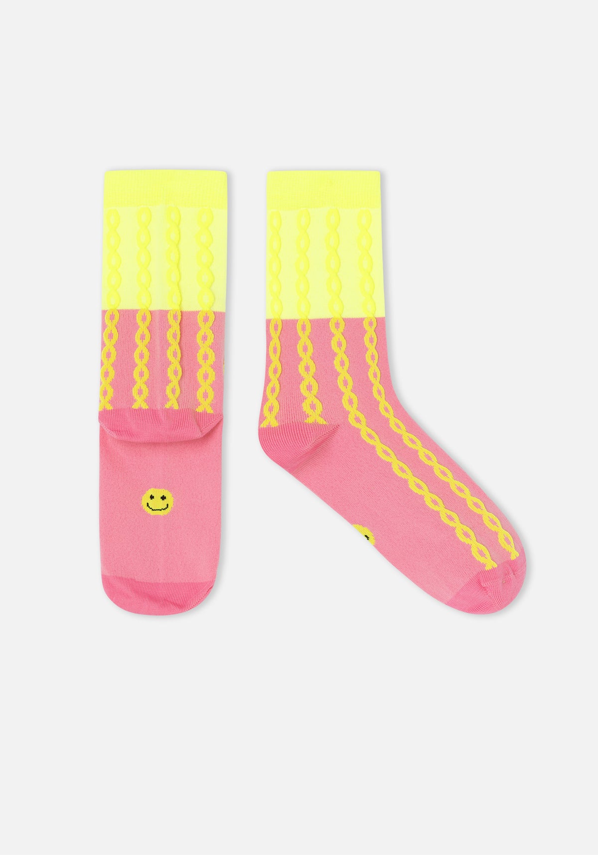 Plait Socken Rosa