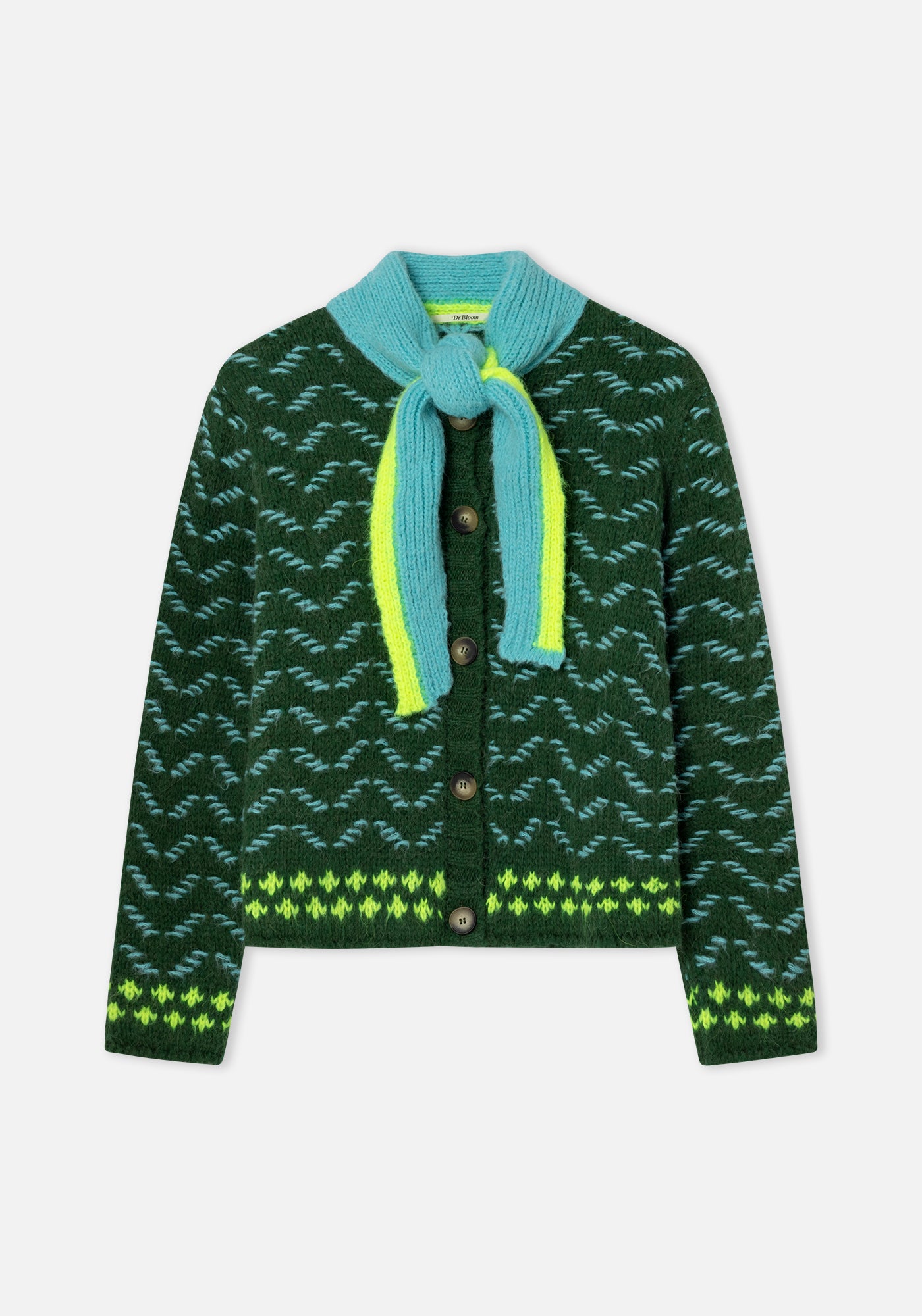 Jersey Cardigan Darling Verde