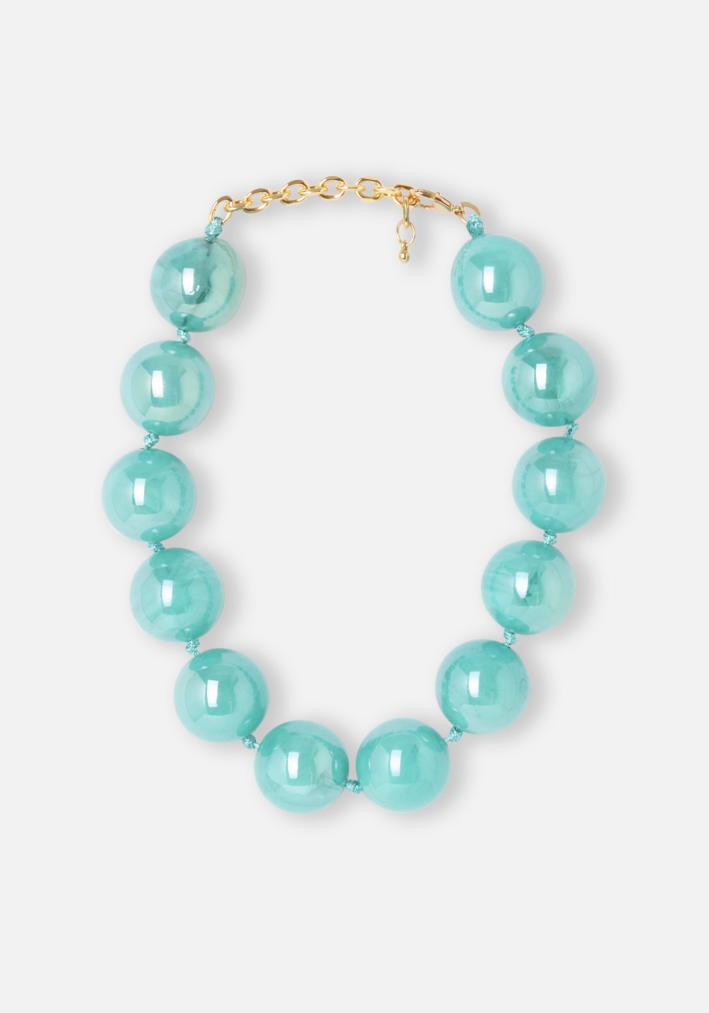 Turquoise Maxi Ball Collar
