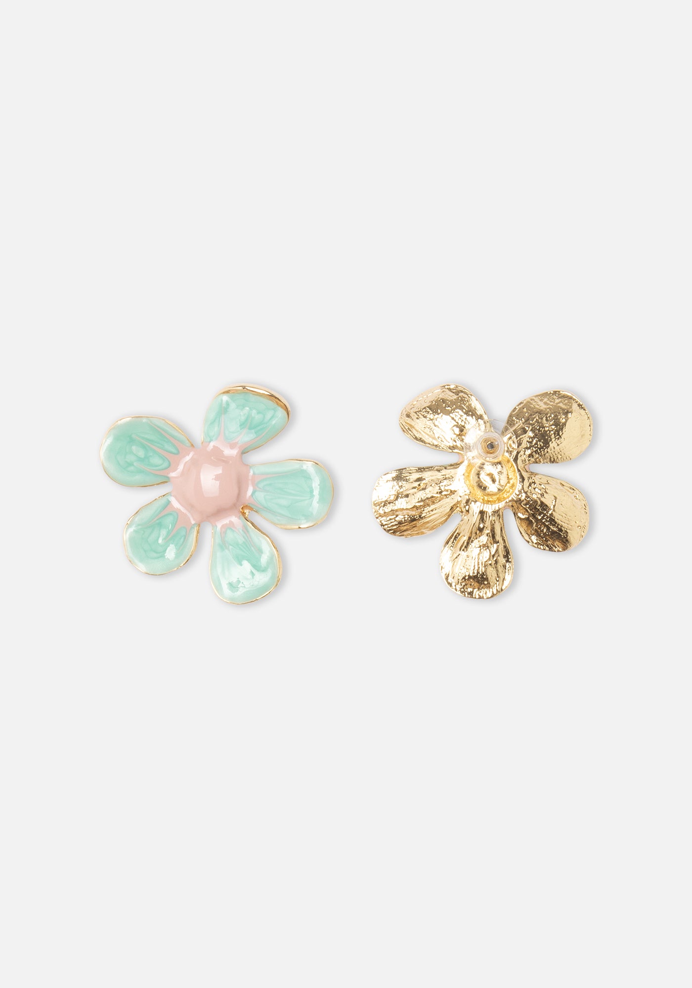 Maxi Turquoise Flower Earrings