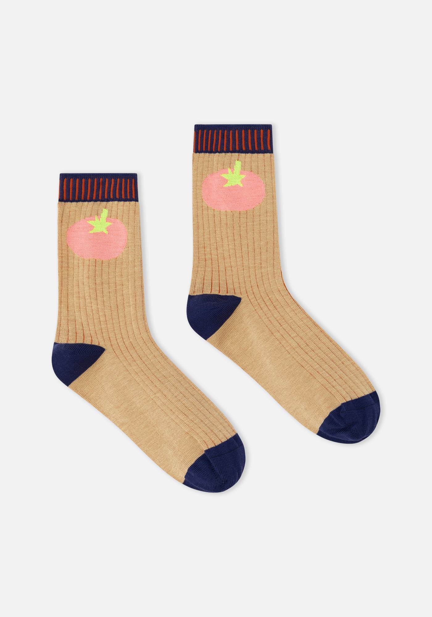 Beige Pomo Socks