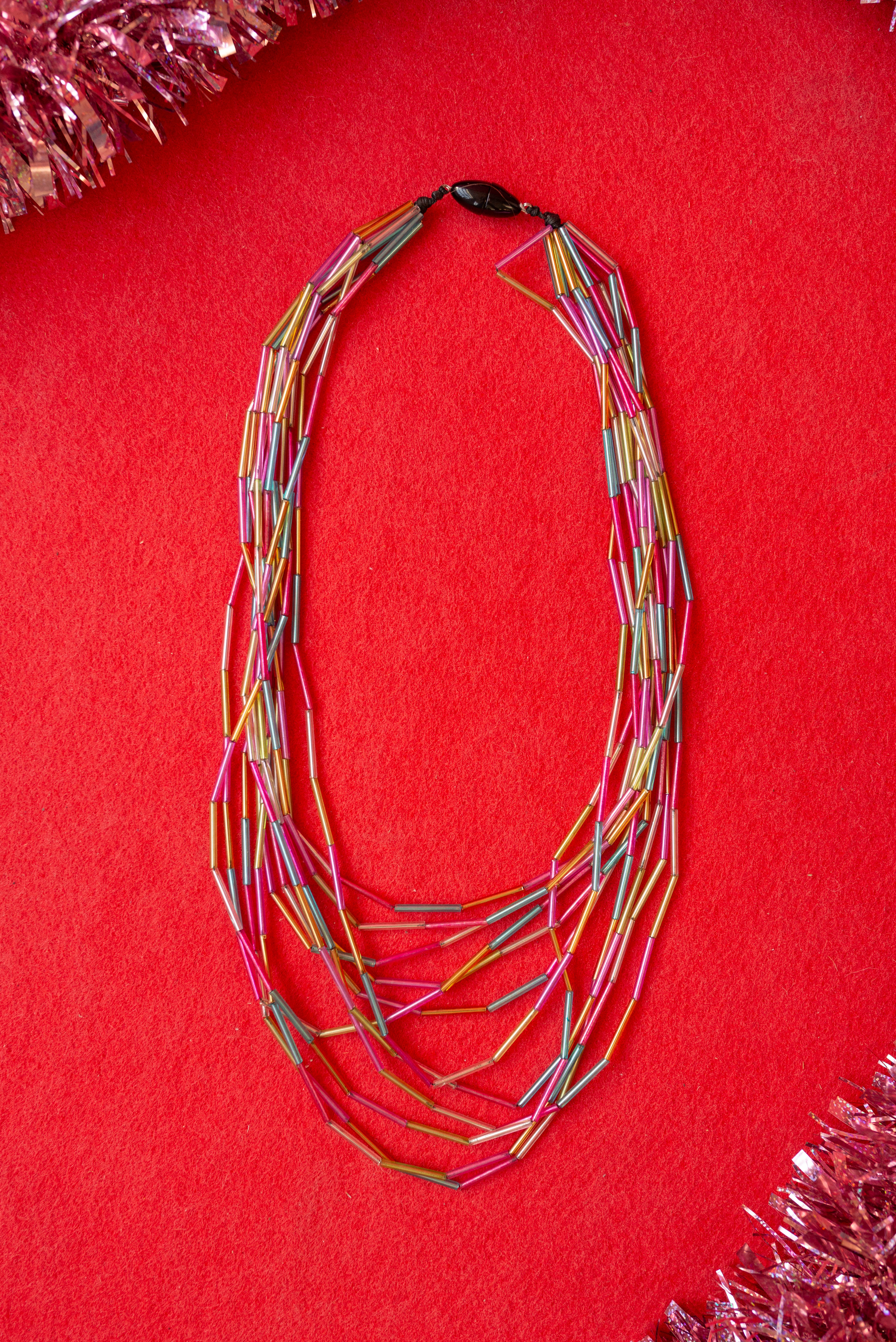 Halsband Kristall Mehrfarbig