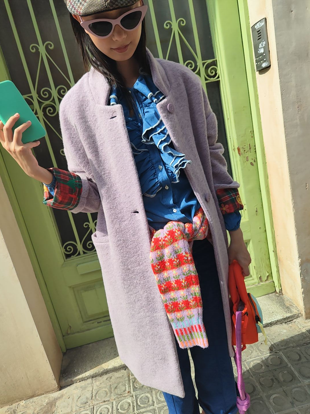 Lila Como Coat 