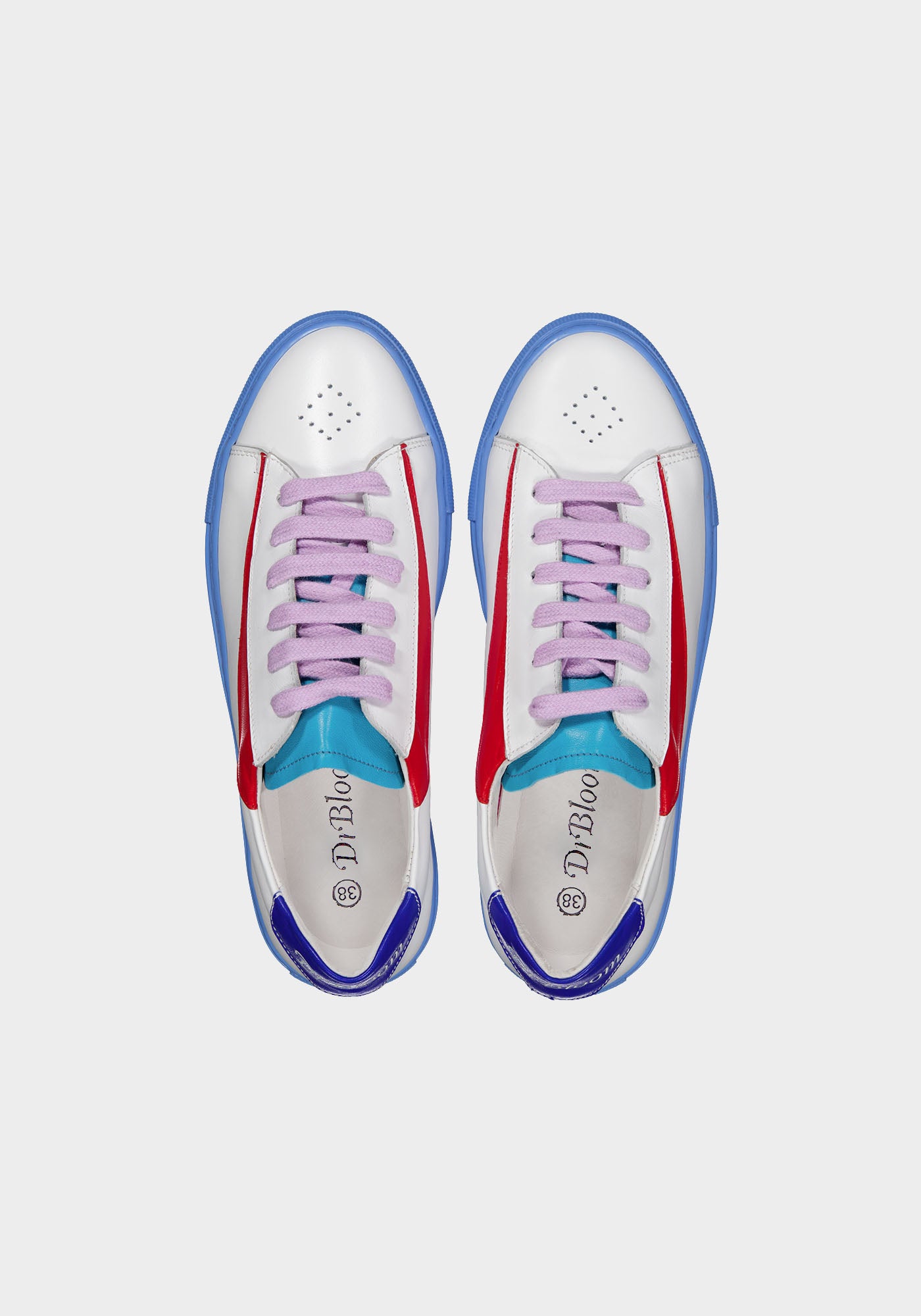 Baskets Vibe Cuir Bleu