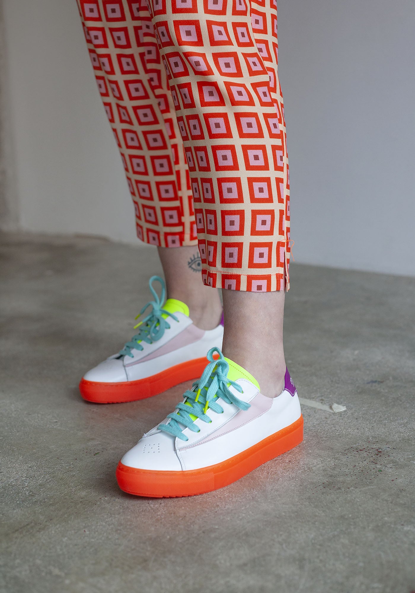 Orange Vibe Sneakers